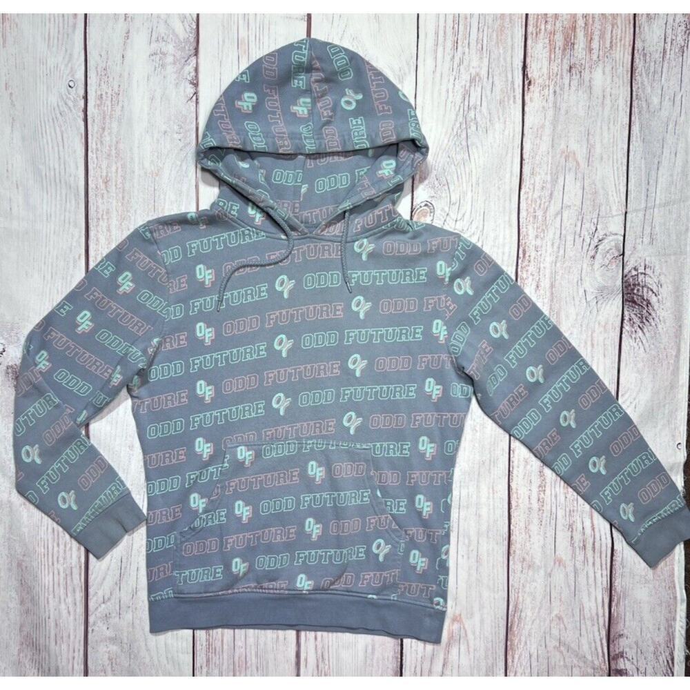 Odd Future Ofwgkta All Over Print Tyler The Creator Hoodie Sweater Mens Sz Small